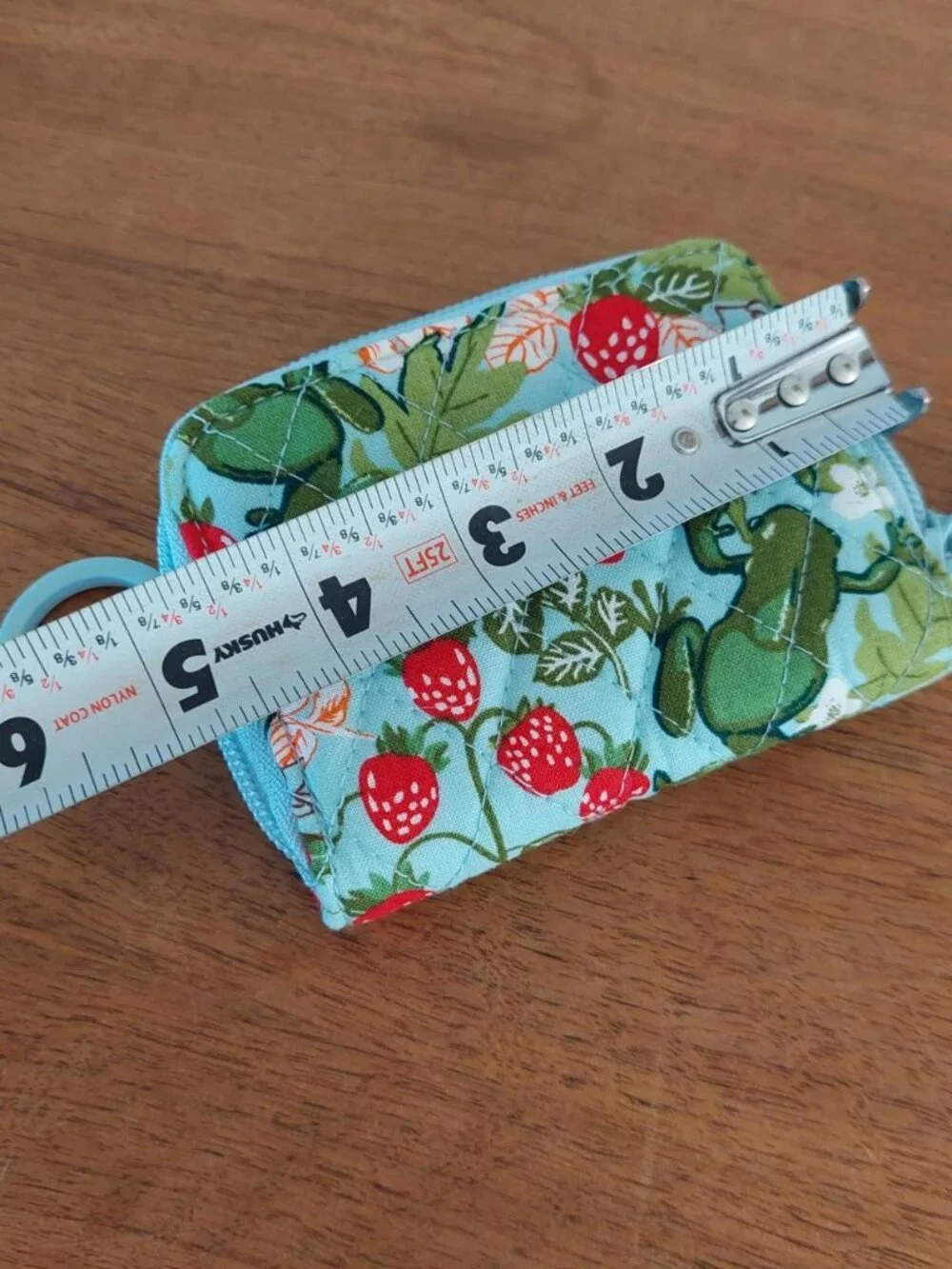 vera bradley frogberry garden wallet Strawberry and frog print purse with green
